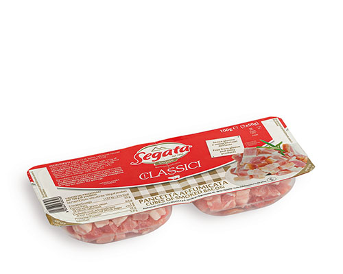 Πανσέτα Καπνιστή Ιταλίας Segata – Italian pancetta σε κύβους 500gr – gluten free – Couris