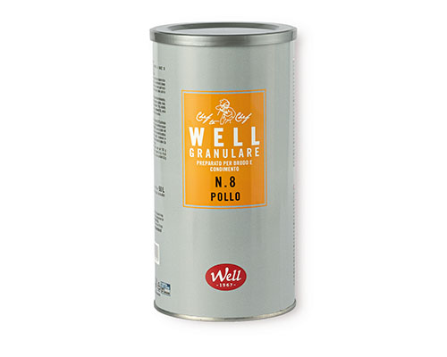 Chicken broth granular 1kg WELL No.8 – cooking base.