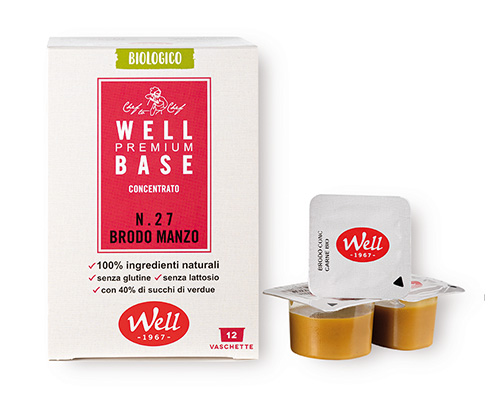 Organic beef broth concentrated 12x25g WELL No.27.