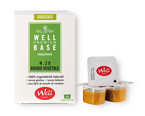 Organic vegetable broth concentrated 12x25g WELL No.29.